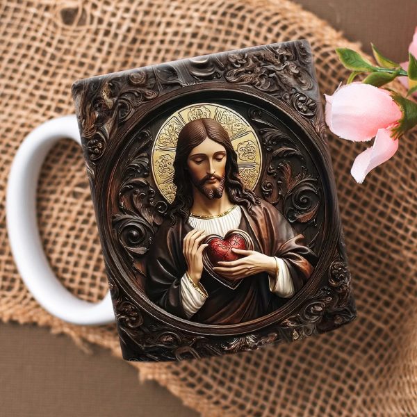 Gifts For Christian Coffee Mug Jesus Sacred Heart 05XQLU230125 Gifts For Christian Coffee Mug Jesus Sacred Heart 05XQLU230125