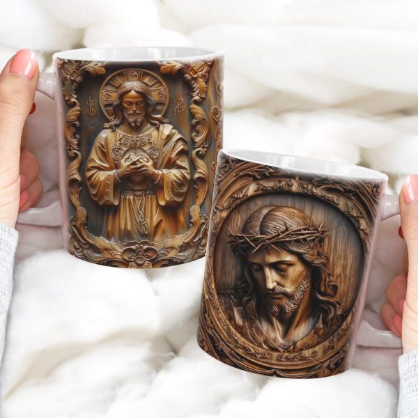 Gifts For Christian Coffee Mug Jesus Sacred Heart 05XQLU230125 Gifts For Christian Coffee Mug Jesus Sacred Heart 05XQLU230125
