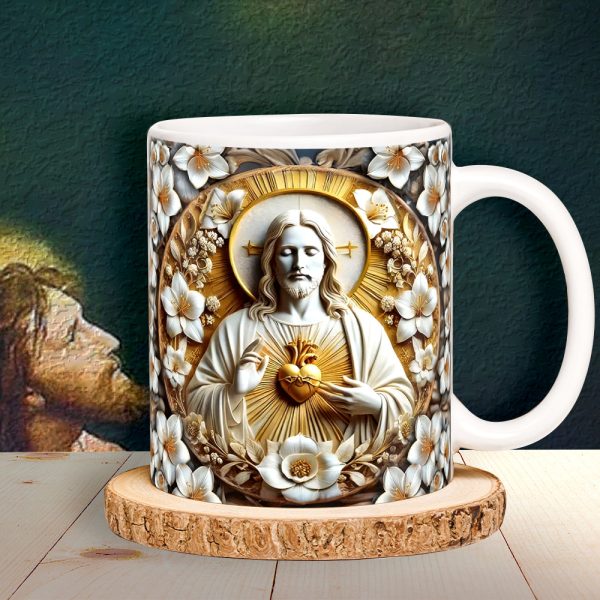 Gifts For Christian Coffee Mug Jesus Sacred Heart 05XQLU230125 Gifts For Christian Coffee Mug Jesus Sacred Heart 05XQLU230125