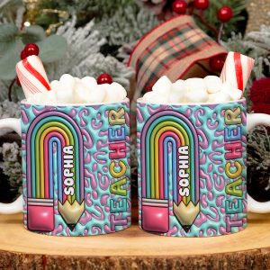 Gifts For Teacher, Personalized Coffee Mug, Christmas Gifts