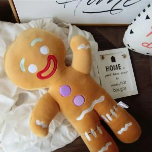 Gingerbread Man Plush Toy Soft Cookie Doll for Kids and Room Decor