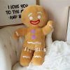 Gingerbread Man Plush Toy Soft Cookie Doll for Kids and Room Decor Gingerbread Man Plush Toy Soft Cookie Doll for Kids and Room Decor
