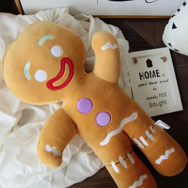 Gingerbread Man Plush Toy Soft Cookie Doll for Kids and Room Decor Gingerbread Man Plush Toy Soft Cookie Doll for Kids and Room Decor