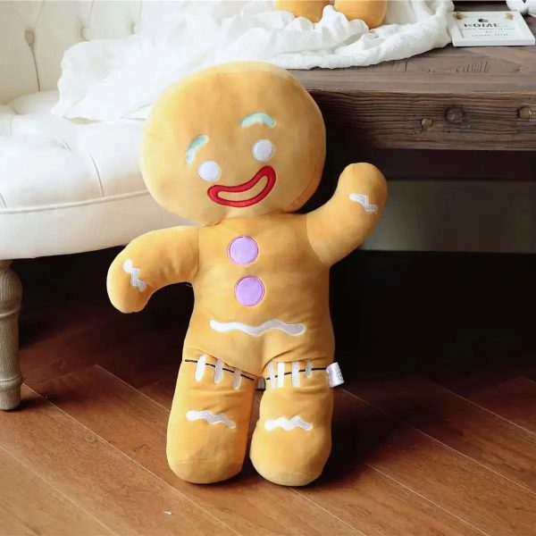 Gingerbread Man Plush Toy Soft Cookie Doll for Kids and Room Decor Gingerbread Man Plush Toy Soft Cookie Doll for Kids and Room Decor