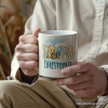 Gingham Bear Papa Personalized Mug, Honey Bear Family Gift with Custom Name Gingham Bear Papa Personalized Mug, Honey Bear Family Gift with Custom Name