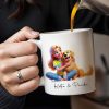 Girl and Her Dog, A Friendship That Warms The Heart - Personalized Custom Coffee Mug - PET028_MG Girl and Her Dog, A Friendship That Warms The Heart - Personalized Custom Coffee Mug - PET028_MG