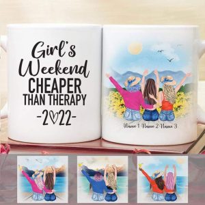 Girl Trip Therapy 2022 Best Friend Coffee Mug