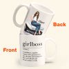 Girlboss - Personalized Mug - Birthday Gift, Motivational Gift For Girls, Women, Boss Ladies Girlboss - Personalized Mug - Birthday Gift, Motivational Gift For Girls, Women, Boss Ladies