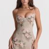 Glamorous Printed Sweetheart Summer Chiffon Mini Sundress - Floral Glamorous Printed Sweetheart Summer Chiffon Mini Sundress - Floral