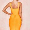 Glamorous Sleeveless Bodycon Bandage Mini Dress - Yellow Glamorous Sleeveless Bodycon Bandage Mini Dress - Yellow