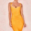 Glamorous Sleeveless Bodycon Bandage Mini Dress - Yellow Glamorous Sleeveless Bodycon Bandage Mini Dress - Yellow