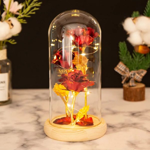 Glass Dome LED Rose – Romantic Gift for Women Glass Dome LED Rose – Romantic Gift for Women