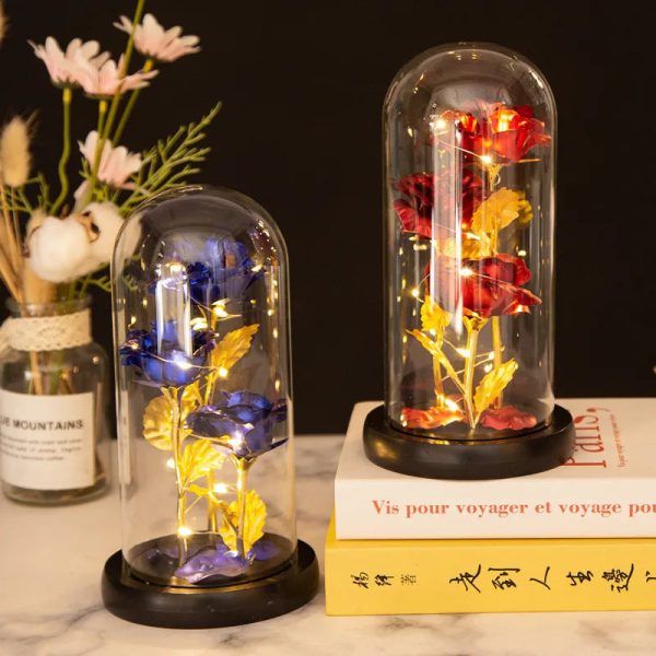 Glass Dome LED Rose – Romantic Gift for Women Glass Dome LED Rose – Romantic Gift for Women