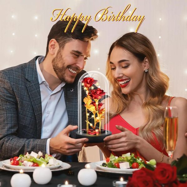 Glass Dome LED Rose – Romantic Gift for Women Glass Dome LED Rose – Romantic Gift for Women