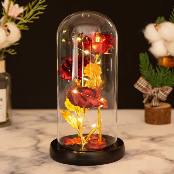 Glass Dome LED Rose – Romantic Gift for Women Glass Dome LED Rose – Romantic Gift for Women
