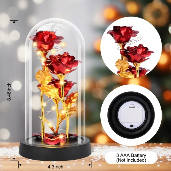 Glass Dome LED Rose – Romantic Gift for Women Glass Dome LED Rose – Romantic Gift for Women