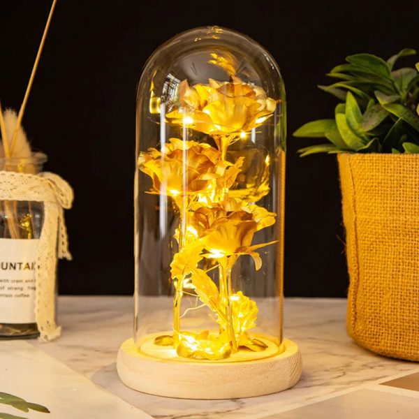 Glass Dome LED Rose – Romantic Gift for Women Glass Dome LED Rose – Romantic Gift for Women