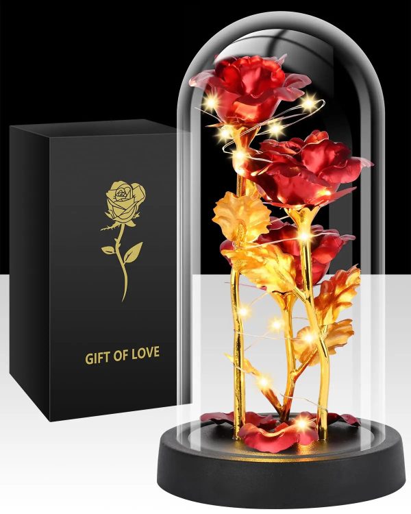 Glass Dome LED Rose – Romantic Gift for Women Glass Dome LED Rose – Romantic Gift for Women