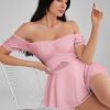 GLENDALE Satin Ruffle Strapless Mini Dress GLENDALE Satin Ruffle Strapless Mini Dress