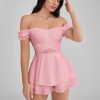 GLENDALE Satin Ruffle Strapless Mini Dress GLENDALE Satin Ruffle Strapless Mini Dress