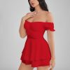 GLENDALE Satin Ruffle Strapless Mini Dress GLENDALE Satin Ruffle Strapless Mini Dress