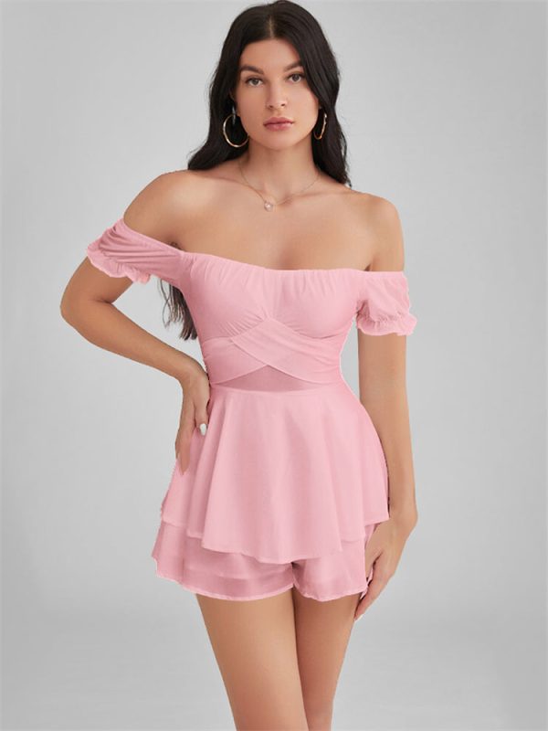 GLENDALE Satin Ruffle Strapless Mini Dress GLENDALE Satin Ruffle Strapless Mini Dress