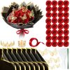 Glitter Artificial Red Rose Bouquet Eternal Silk Roses for Valentine’s Day and Birthday Gifts Glitter Artificial Red Rose Bouquet Eternal Silk Roses for Valentine’s Day and Birthday Gifts