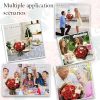 Glitter Artificial Rose Bouquet 24PCS for Wedding Decor Glitter Artificial Rose Bouquet 24PCS for Wedding Decor