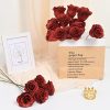 Glitter Artificial Rose Bouquet 24PCS for Wedding Decor Glitter Artificial Rose Bouquet 24PCS for Wedding Decor