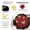 Glitter Artificial Rose Bouquet 24PCS for Wedding Decor Glitter Artificial Rose Bouquet 24PCS for Wedding Decor
