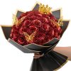 Glitter Artificial Rose Bouquet 24PCS for Wedding Decor Glitter Artificial Rose Bouquet 24PCS for Wedding Decor