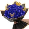Glitter Artificial Rose Bouquet 24PCS for Wedding Decor Glitter Artificial Rose Bouquet 24PCS for Wedding Decor