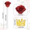 Glitter Artificial Rose Bouquet 24PCS for Wedding Decor Glitter Artificial Rose Bouquet 24PCS for Wedding Decor