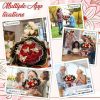 Glitter Artificial Rose Bouquet for Gifts and Decoration Glitter Artificial Rose Bouquet for Gifts and Decoration