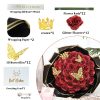 Glitter Artificial Rose Bouquet for Gifts and Decoration Glitter Artificial Rose Bouquet for Gifts and Decoration