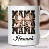 Glitter Leopard Mama Personalized Mug, Coquette Bow Glam Gift with Custom Name Glitter Leopard Mama Personalized Mug, Coquette Bow Glam Gift with Custom Name