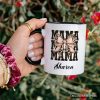 Glitter Leopard Mama Personalized Mug, Coquette Bow Glam Gift with Custom Name Glitter Leopard Mama Personalized Mug, Coquette Bow Glam Gift with Custom Name