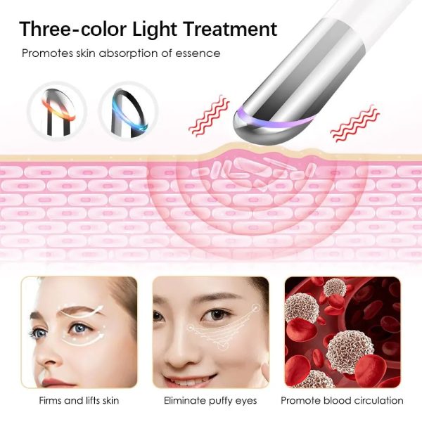 Glow Revive 4-In-1 Eye And Lip Massager Heated Vibration Therapy Glow Revive 4-In-1 Eye And Lip Massager Heated Vibration Therapy