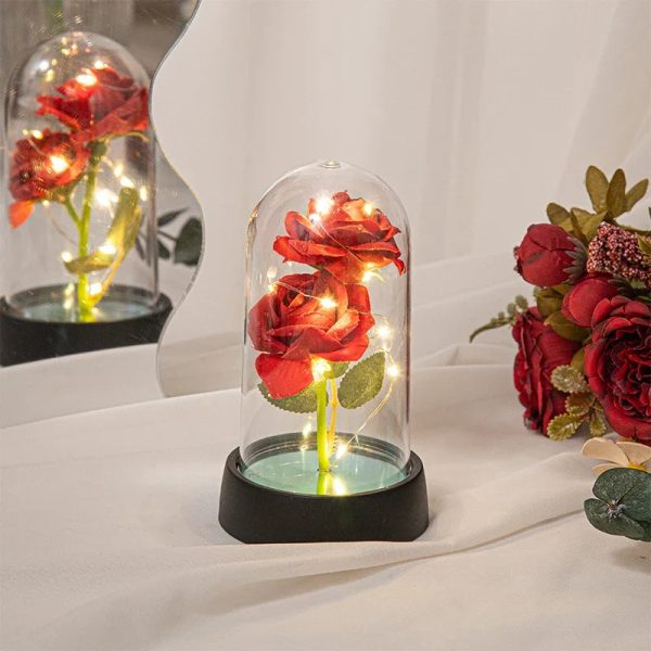 Glowing Galaxy Eternal Double Rose with LED Lights Romantic Gift for Valentine’s Day and Wedding Glowing Galaxy Eternal Double Rose with LED Lights Romantic Gift for Valentine’s Day and Wedding