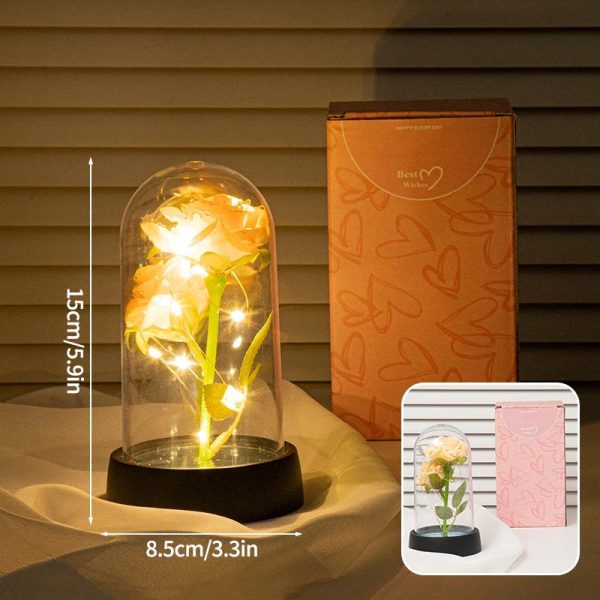 Glowing Galaxy Eternal Double Rose with LED Lights Romantic Gift for Valentine’s Day and Wedding Glowing Galaxy Eternal Double Rose with LED Lights Romantic Gift for Valentine’s Day and Wedding