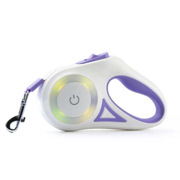 Glowing Retractable Dog Leash And Flashlight Glowing Retractable Dog Leash And Flashlight