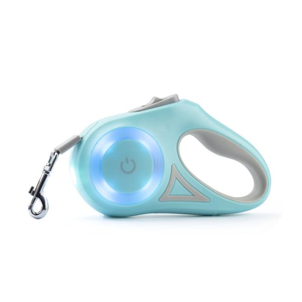 Glowing Retractable Dog Leash And Flashlight Glowing Retractable Dog Leash And Flashlight