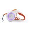 Glowing Retractable Dog Leash And Flashlight Glowing Retractable Dog Leash And Flashlight