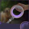Glowing Ring Retractable Dog Leash And Flashlight Glowing Ring Retractable Dog Leash And Flashlight