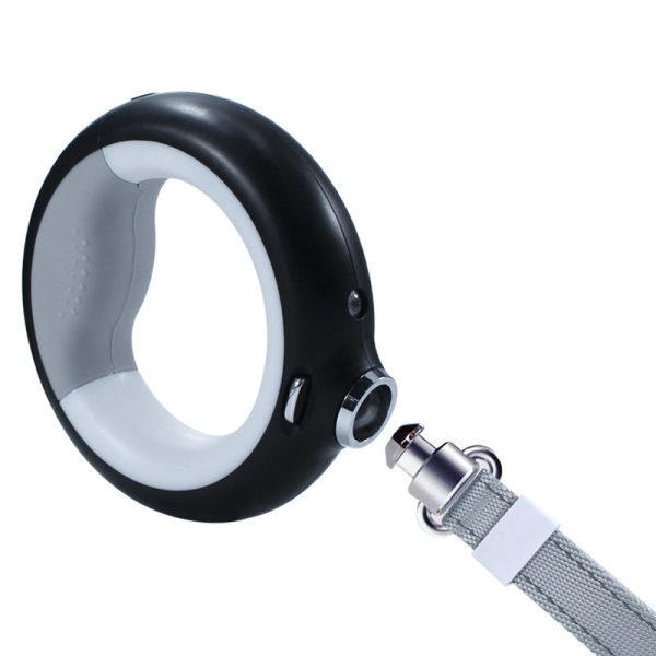 Glowing Ring Retractable Dog Leash And Flashlight Glowing Ring Retractable Dog Leash And Flashlight