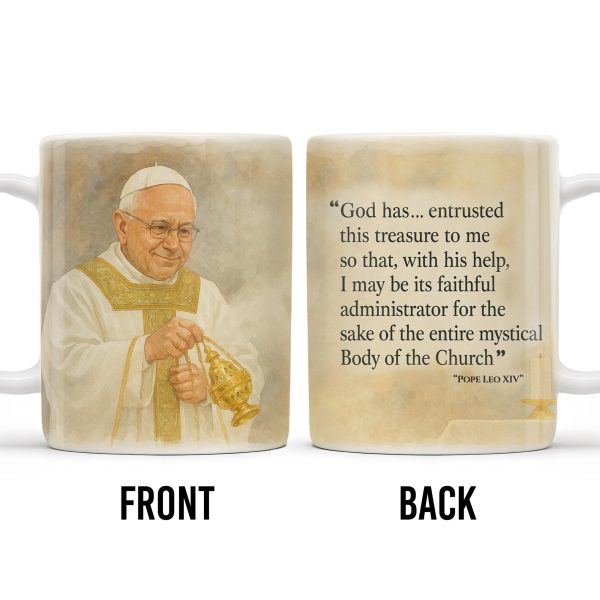 God Has... Entrusted This Treasure To Me, Pope And Censer - Personalized Custom Coffee Mug - FTH087_MG