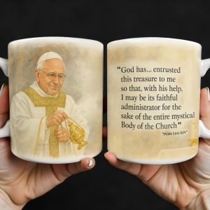 God Has... Entrusted This Treasure To Me, Pope And Censer - Personalized Custom Coffee Mug - FTH087_MG