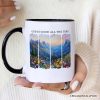 God Is Good All the Time Mountain Christian Personalized Mug, Wildflower Brushstroke Bible Verse Faith Gift with Custom Name God Is Good All the Time Mountain Christian Personalized Mug, Wildflower Brushstroke Bible Verse Faith Gift with Custom Name