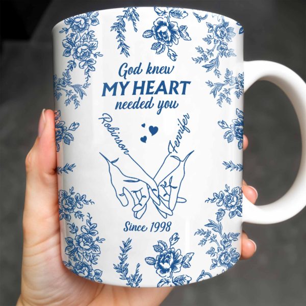 God Knew My Heart Needed You Floral Love Mug - Personalized Custom Coffee Mug - CPL413_MG God Knew My Heart Needed You Floral Love Mug - Personalized Custom Coffee Mug - CPL413_MG