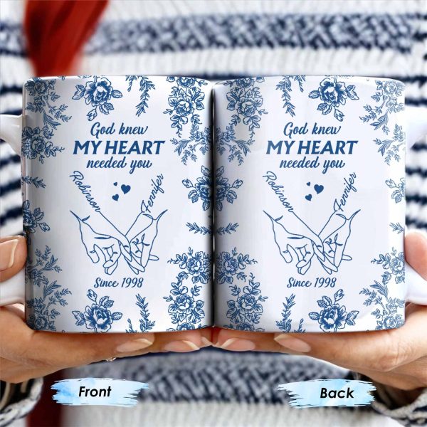 God Knew My Heart Needed You Floral Love Mug - Personalized Custom Coffee Mug - CPL413_MG God Knew My Heart Needed You Floral Love Mug - Personalized Custom Coffee Mug - CPL413_MG